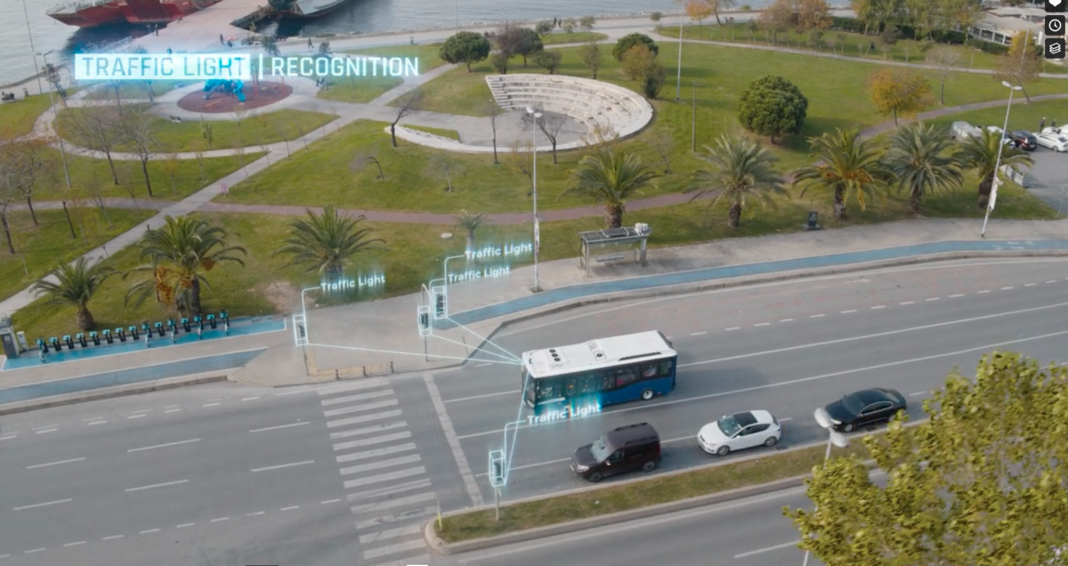 Autobus urbain électrique autonome